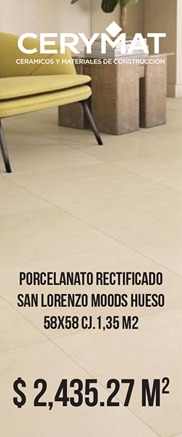 Porcelanato Rectificado San Lorenzo Moods Hueso 58X58 Cj.1,35 M2