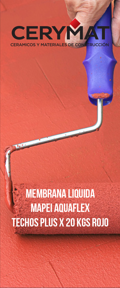Membrana Liquida Mapei Aquaflex Techos Plus X 20 Kgs Rojo