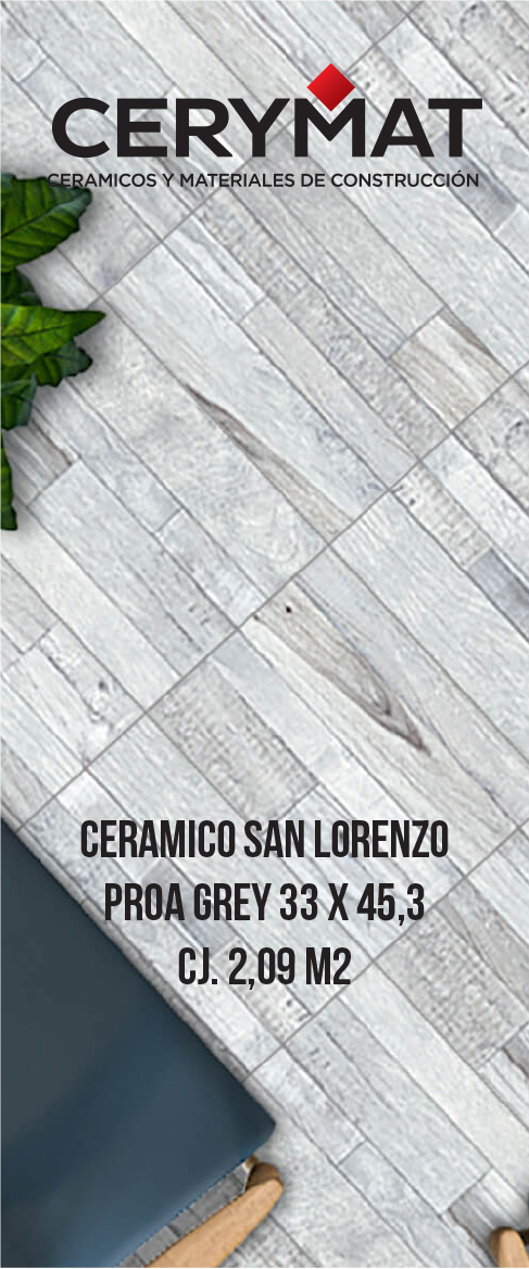 Ceramico San Lorenzo Proa Grey 33 x 45,3 CJ. 2,09 M2