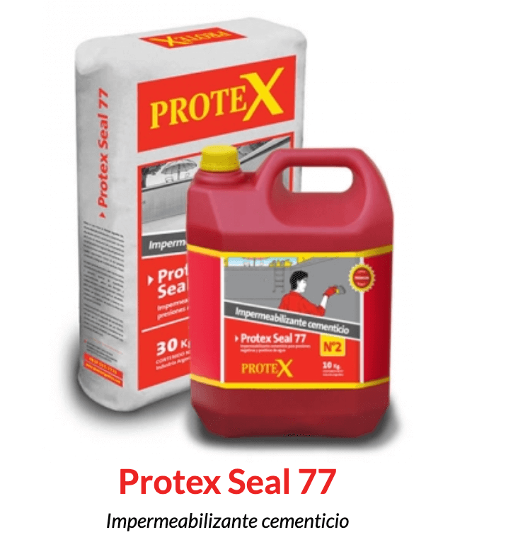 Mortero Prokrete Protex Seal 77 - Bolsa + Bidon 40 Kgs