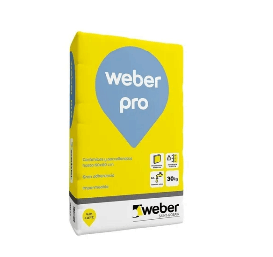 Pegamento Weber Pro x 30 Kg