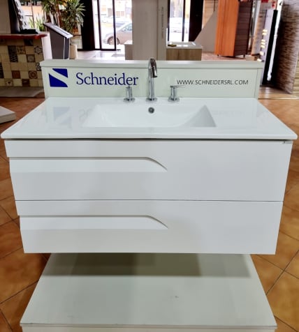 Vanitory Schneider Rivo 60 Cm Blanco Colgante (NO INCLUYE MESADA)